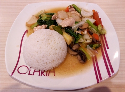 Kızartılmış Sebzeli Tavuk, Solaria Restaurant, Yogyakarta