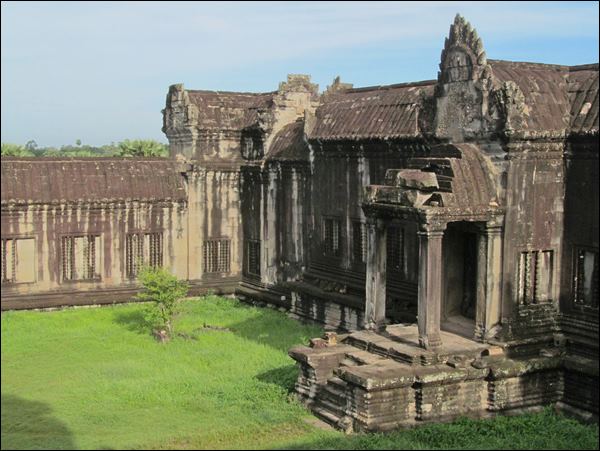 Angkor Wat Tapınağı içinden bir bölüm