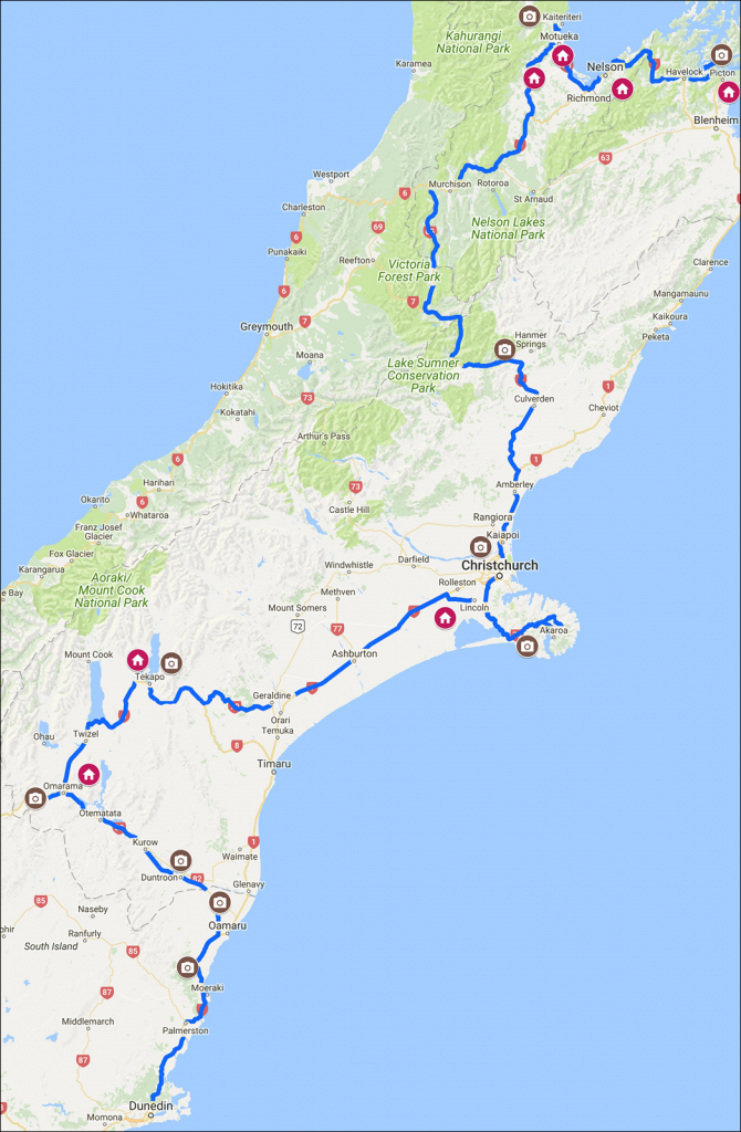 dunedin to picton roadtrip - new zealand