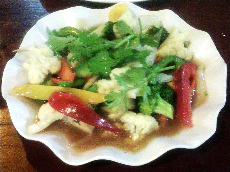 Fried vegetables with rice kirin mary restaurant