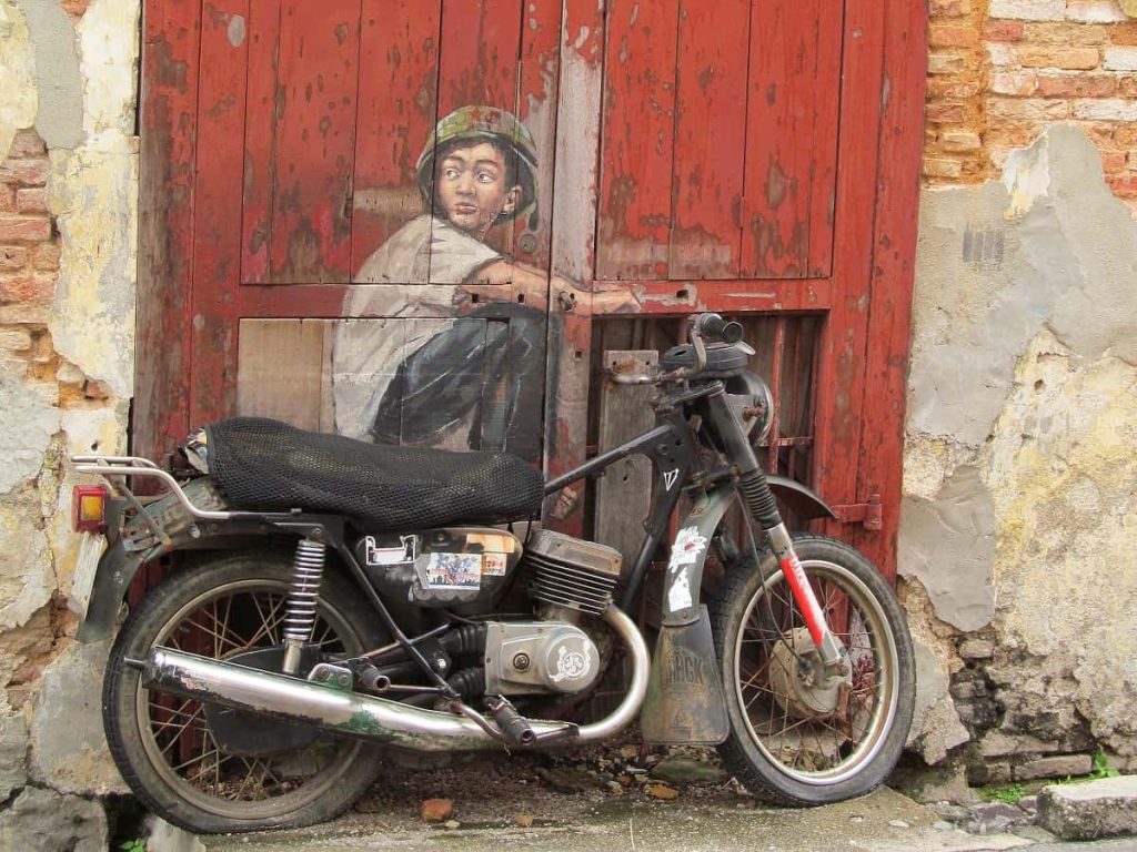 Motosikletli-Çocuk-Ernest-Zacharevic-George-Town