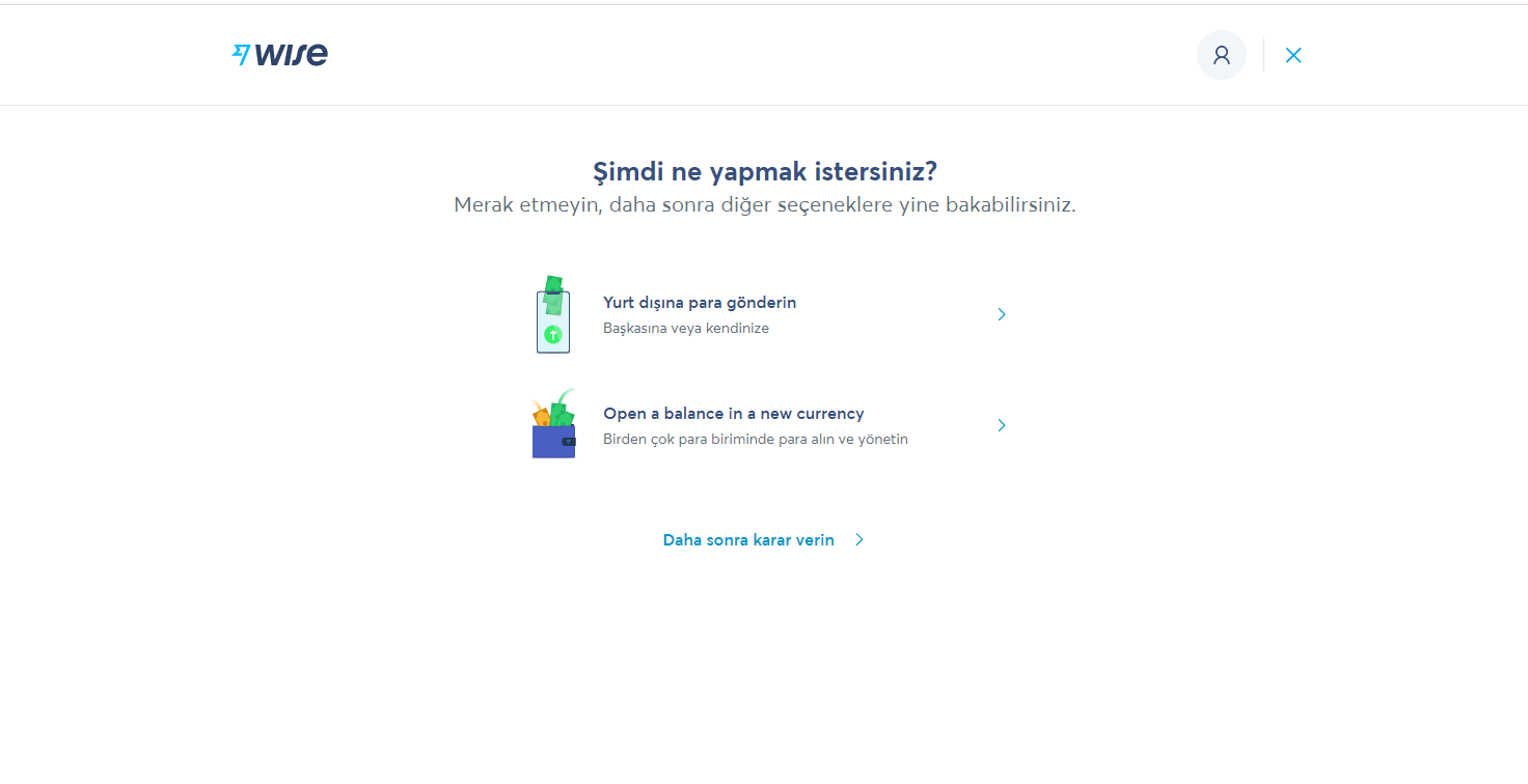wise da hesap nasil acilir